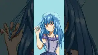 Blue Anime Girls #myart #digitalart #spring #aesthetic #myhobby #mypassion