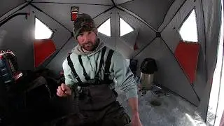 First Trip out Ice fishing the CT River 2026