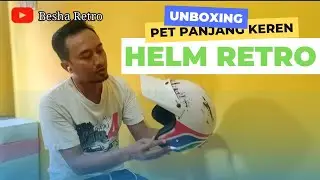 unboxing helm retro pet panjang