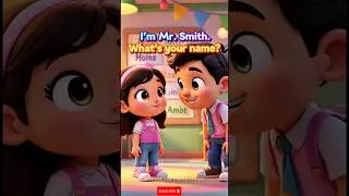 easy english conversation for kids cute 3d cartoon learning #shorts