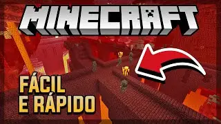COMO ACHAR A FORTALEZA DO NETHER R&Aacute;PIDO NO MINECRAFT!! (1.16/1.17+)