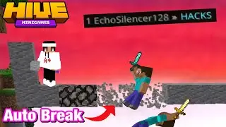 Automatic Block Breaking Trap In Hive Skywars | MCPE/Mobile Hive Trapping |
