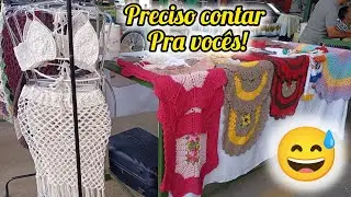   O que MAIS VENDEU na feira de hoje? 🧶 Lucros reais com Crochê! 💰#embuscadomeusim