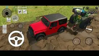 Resuce the Thar  into a muds by tractors  🚜🚜 in a game #indianvehiclessimulator3dvide