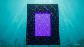 Making nether portal underwater trick !!!