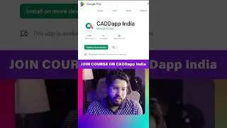 Download CADDapp India & Start AutoCAD Learning Today #Shorts #AutoCAD #Revit #3dsmax #Courses