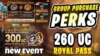 Group parchase perks New evevt in pubg mobile | How to create group | how to join group