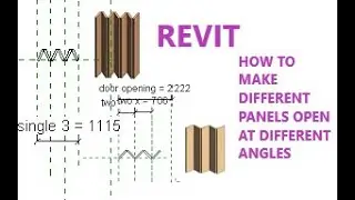 Revit  Parametric Design Tutorial  (different number of door panels opened at different angles)