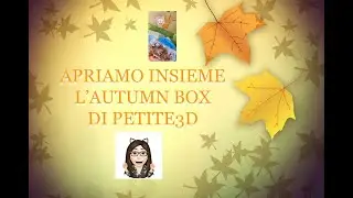 APRIAMO INSIEME L'AUTUMN BOX DI PETITE3D