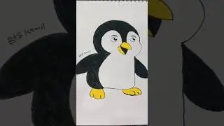 cute penguin easy drawing step by step learn more #artclass #art #pencilcoloring #drawingteacher