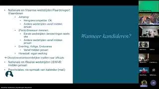 Webinar voor Officials Equibel - Opname van vergadering