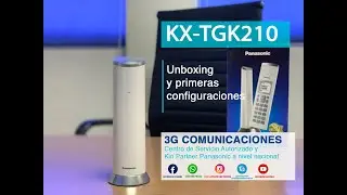 Unboxing y primeras configuraciones de Teléfono Panasonic KX-TGK210-Características principales