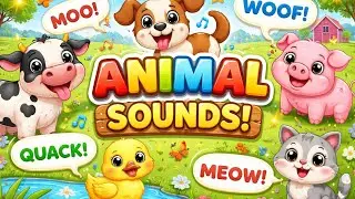 🐾 Learn Animal Sounds with Fun!Kids will love these sounds 🐶🐮🦆