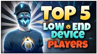 TOP 5 LEGENDS LOW END DEVICE BEST PLAYERS | 1,2,3,4GB RAM - GARENA FREE FIRE🔥