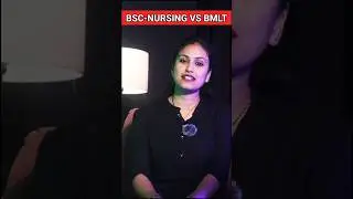 BMLT vs Bsc-Nursing इनमें से कौनसा कोर्स करे 2025 में? #bscnursing #bmlt #bscmlt #neetug #shorts