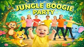 Jungle Boogie Party 🐒🌴 | Fun Animal Dance for Kids #TinyLifeTunes #kidsrhymes 