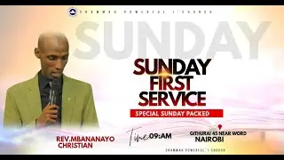 LIVE🔴SHAMMAH POWERFUL I'CHURCH SUNDAY FIRST SERVICE WITH EV.MUHIRE 21/12/2025