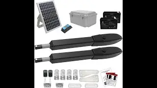 Review: JUJIANG C026 Solar Gate Opener | Dual Swing Gates Up to 1540lb