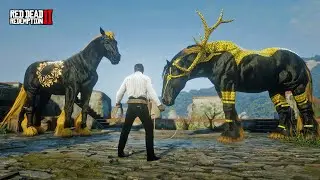 Arthur Morgan Finds GINORMOUS Majestic Horses Near Guarma Fort! | RDR2 Stunning Discovery