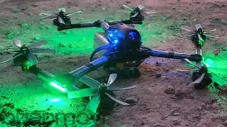 hexamovr5r1 amax2305 2350kv 75mmx6 hqprop kiss esc 4in1 + 2 single 25a kiss fc v2 4s1300 95c
