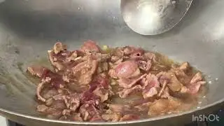 French bean stewed beef dish
