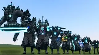 SIZE COMPARISON OF MECHA ASTRO TITAN CAMERAMAN VS SKIBIDI TOILET BOSSES in Garry's Mod!