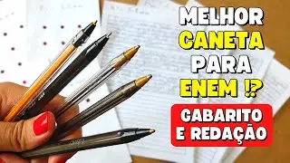 Qual a MELHOR CANETA para usar no ENEM?