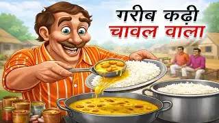 गरीब कड़ी चावल वाला 😱 | Moral Story Hindi | Cartoon Story | Hindi Kahani | Cartoon Story