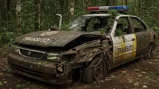 Unbelievable 100% Wrecked Patrol Car Restoration ASMR After Years in the Forest