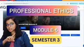 Module-6 Answer Key 🔥| Professional Ethics  | Amity online MBA Sem3