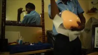 Demonstartion of how to wear a silicon belly