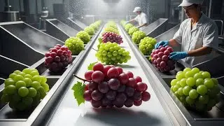 Inside Grapes Factory  | How Grapes Are Processed in Factory | Full Processing Line