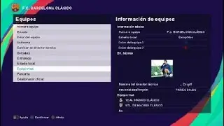 Classic FC Barcelona pes 2021 ps4