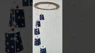 Home decoration ideas using coffee cup//disposal glass craft idea//#jhumar#new jhuma design