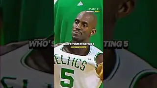 Kevin Garnett Names His NBA Starting 5 🔥
