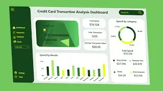 Credit Card Transaction Analysis Dashboard in PowerBI | From Scratch Tutorial |