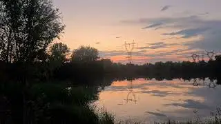 Romania in 30 sec.: Clinceni Lake at Sunset, August 2022