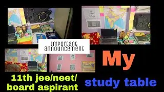 Upsc Aspirant study table / 11th jee neet/ board / Harsh Bhardwaj
