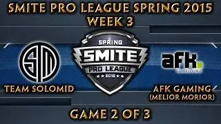 Smite Pro League: NA, неделя 3 &mdash; TSM против AFK Gaming (Melior Morior) (игра 2 из 3)