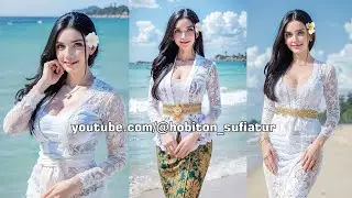 Nico Robin One Piece Kebaya Bali Fashion Ai [4K] #nicorobin #onepiece #bali #kebaya