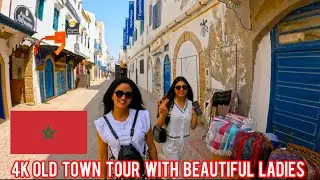 4K old town tour with lots of beautiful ladies ￼