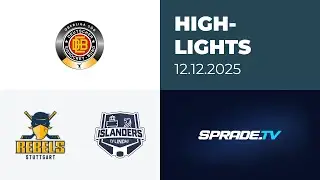12.12.2025 - Highlights - Stuttgart Rebels vs. EV Lindau Islanders