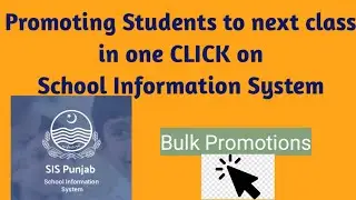 How to promote all students to next class in one click on SIS (School Information System)