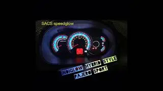 Custom speedometer Pajero sport #indiglowpajero #indiglopajero #speedometerpajero #indiglowhybrid