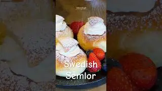 Semlor (セムラ) ❄️🍞 | Swedish Cream Buns for Fika Time #asmr #baking #北欧スイーツ