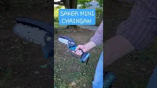 Saker Mini Chainsaw   checkout the full review on my channel #saker #sakerminichainsaw # chainsaw