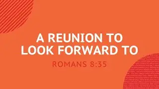 A Reunion To Look Forward To - Daily Devotion
