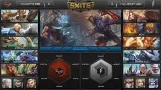 SMITE - Fr SWC NA Qualifier Semaine 7 : Quart de Finale : Cognitive Red vs Five Angry Men