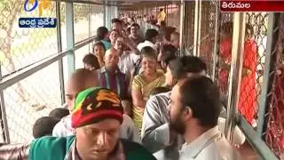 Devotees Rush at Tirumala Temple