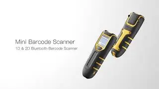 BCST-47 2D Bluetooth&reg; 5.0 Portable Barcode Scanner with Screen & APP SDK